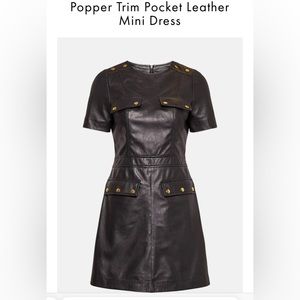 Karen Millen leather mini dress NWT Size 6